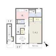 クレール ユニヴェールの間取り画像