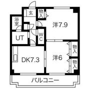 フェリオカンノンジⅠの間取り画像