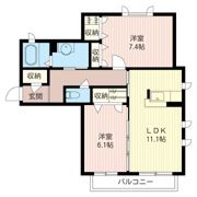クレール海老名の間取り画像