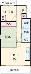 シャロームテラスの間取り画像