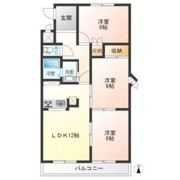 セラミック加藤Ⅲの間取り画像