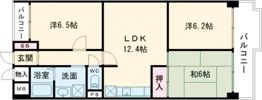 オーブラン学園前の間取り画像