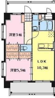ヴィラ ミモザの間取り画像