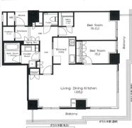 ザ・パークハウス神戸ハーバーランドタワーの間取り画像