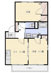 K＇s 参番館の間取り画像