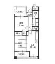 メロディ三宮東の間取り画像