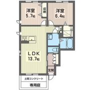 キルシュ ドルフ Aの間取り画像