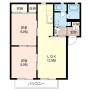 ボンヌ シャンス 弐番館の間取り画像