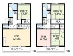 UR 泉南一丘団地 71棟の間取り画像