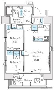 プライムガーデン恵比寿南の間取り画像
