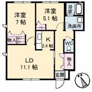 クレシェンドKの間取り画像