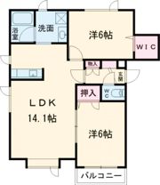 ベルフォートAの間取り画像