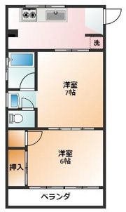 コーポITOの間取り画像