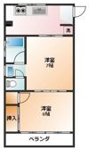 コーポITOの間取り画像