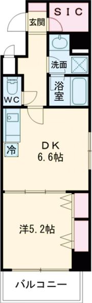 フレンシアノイエ内本町(旧ラクラス内本町)の間取り画像