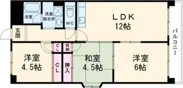 アメニティα館の間取り画像