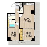 セントラル堺東の間取り画像