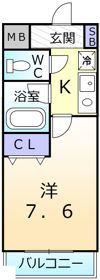 ベルデ堺東の間取り画像