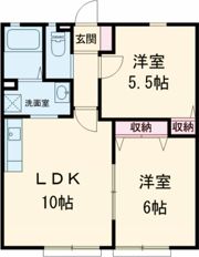 エスポワールⅡ Bの間取り画像