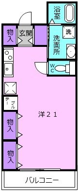 プリムローズII番館の間取り画像