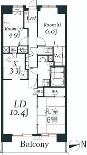 白井ロジュマンの間取り画像