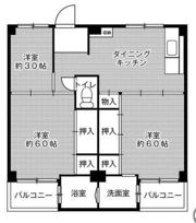 ビレッジハウス宮の前4号棟の間取り画像