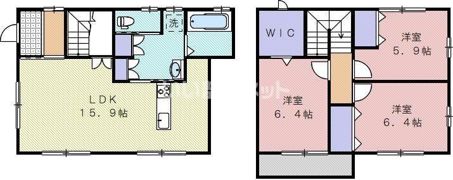 吉森借家の間取り画像