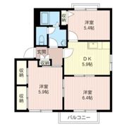 パークサイドディアスⅡの間取り画像