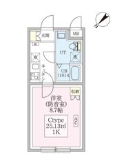 スカイラシクラス平和台の間取り画像