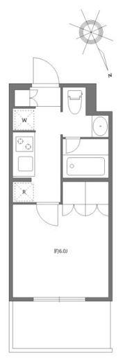 アジールコート東大井の間取り画像
