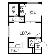 ALPHA南平岸(アルファ)の間取り画像