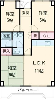 コーポ菱苑の間取り画像