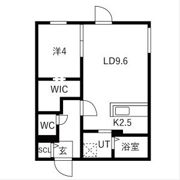 Ts COURT West13(読み:ティーエスコートウェスト13)の間取り画像