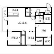 Ts COURT West13(読み:ティーエスコートウェスト13)の間取り画像