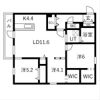 Ts COURT West13(読み:ティーエスコートウェスト13)の間取り画像