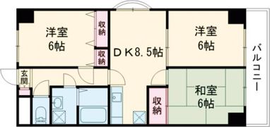 大喜マンションの間取り画像