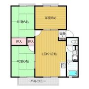 パークヒル枚方 Dの間取り画像