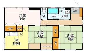 ハイツNUMATA1の間取り画像
