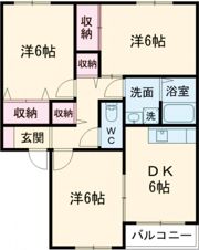 シャルム Bの間取り画像