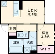 ルミエール真栄房の間取り画像