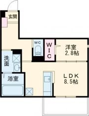 ルミエール真栄房の間取り画像