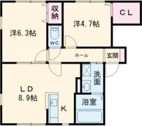 ボンヌジュルネ Bの間取り画像