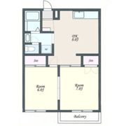 フォンテーヌ Sの間取り画像