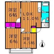 陵南ハイツの間取り画像