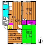 コーポサンライトの間取り画像