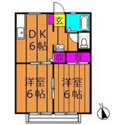 コーポ吉備路 Cの間取り画像
