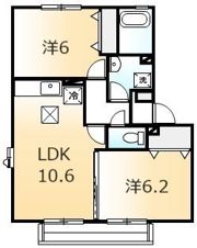 サングレイス中川の間取り画像