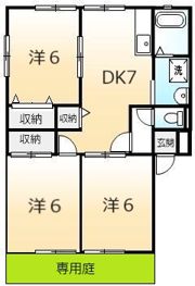 サンビレッジ西深津Bの間取り画像