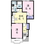 メイプルタウンBの間取り画像