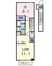 クレール小手指の間取り画像